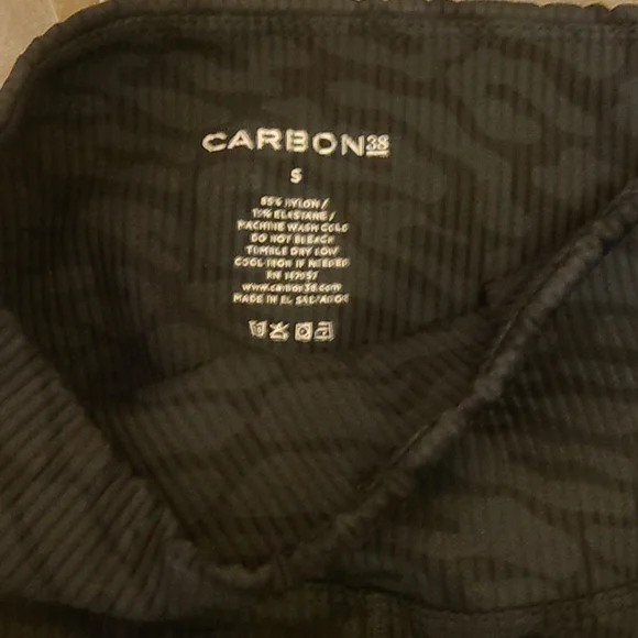 Carbon38 2 Pairs Leggings small ribbed black And Blue - Picture 5 of 13